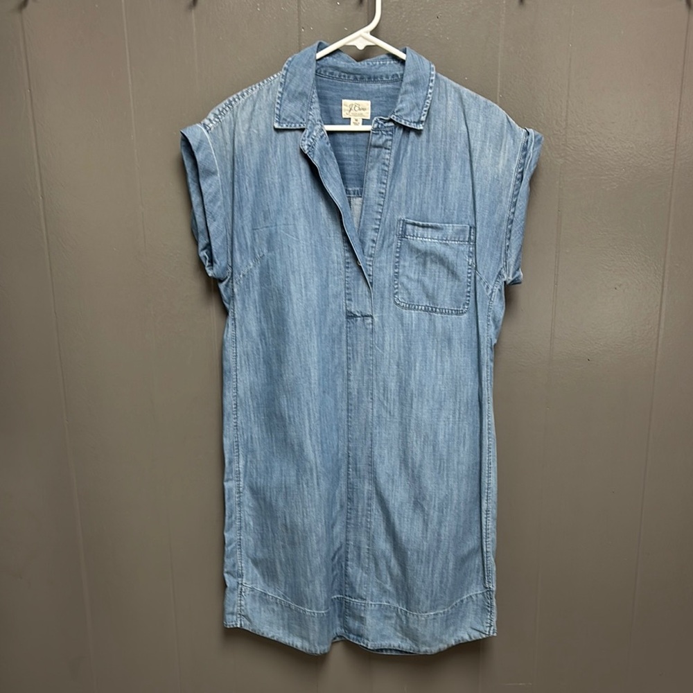 J. Crew Light Blue Denim Dress